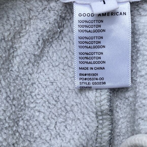 Good American “GEMINI” Gray Boyfriend Sweat Pants Joggers With Gemini Logo 28x30 - Picture 7 of 7